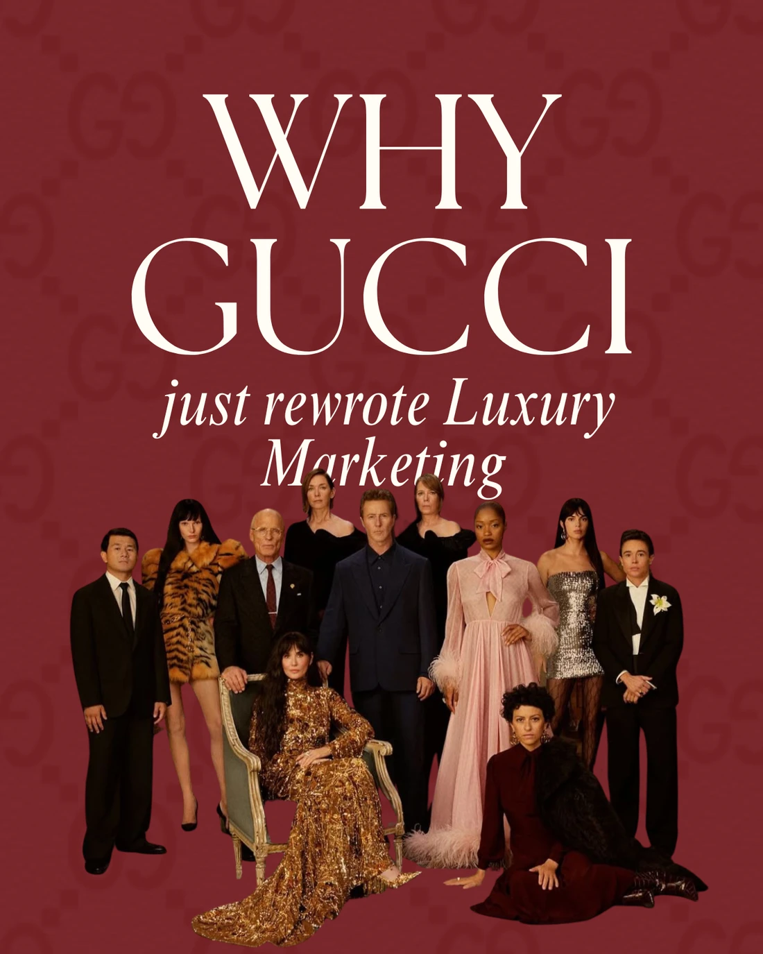 Gucci independent brand analysis — LinkedIn carousel slide 1